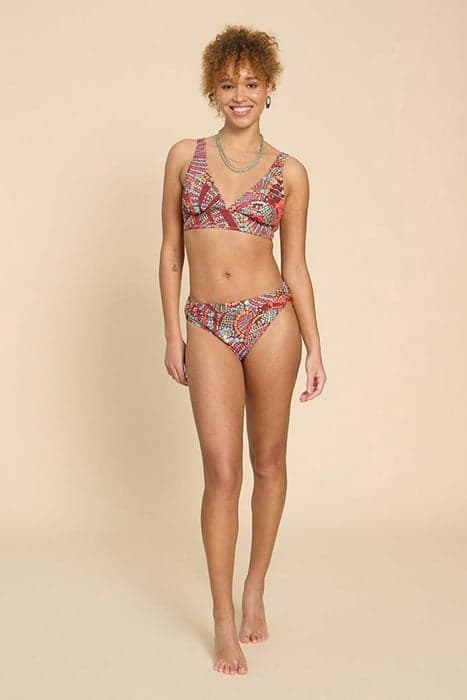 TABITHA BIKINI BOTTOM RED PRINT by White Stuff