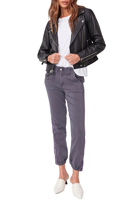 MAYSLIE JOGGER VELVET INSET VINTAGE PEARL GREY 2