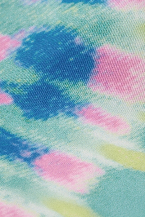 MID LENGTH - TIE- DYE PRINTED SWIMSHORT MINT FLOWER TIE DYE 3