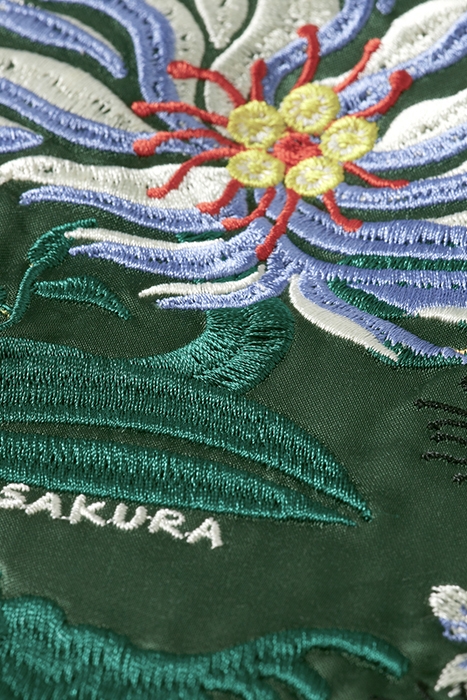 REVERSIBLE SOUVENIR KIMONO BOMBER MILITARY 7