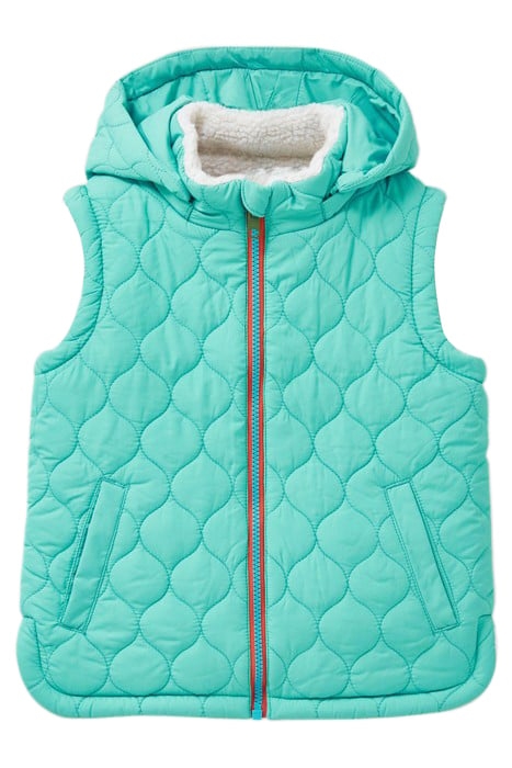 UNISEX BORG GILET LIGHT NATURAL 1