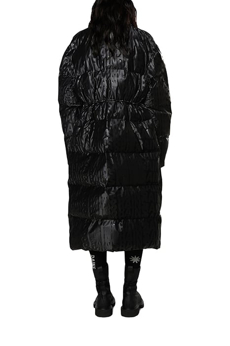 UNISEX PUFFER COAT BLACK MONOGRAM 2