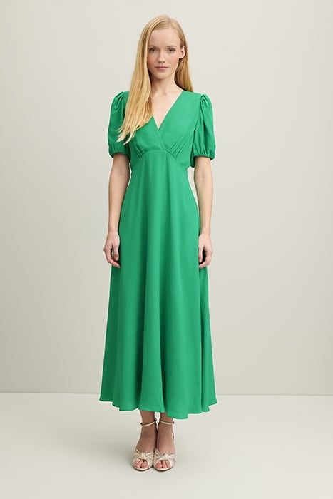 DR HERMIA V NECH DRESS GREEN 1