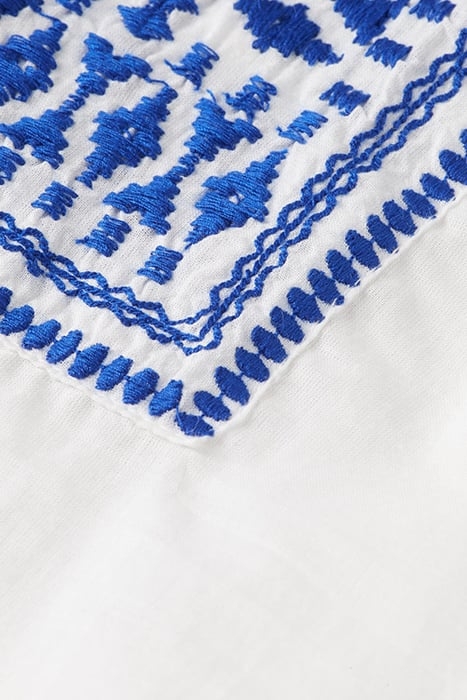 BALLOON SLEEVE TOP WITH TAPE DETAIL WHITE 3