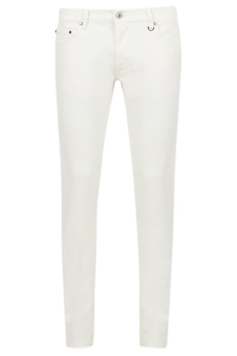 CHELSEA FIT GARMENT WASHED JEAN WITH ZIP CHINA WHITE 1