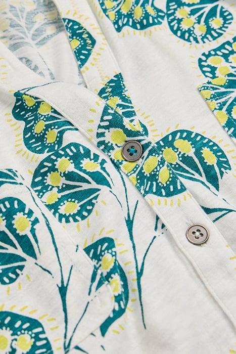 PENNY POCKET JERSEY SHIRT IVORY PRINTED 4