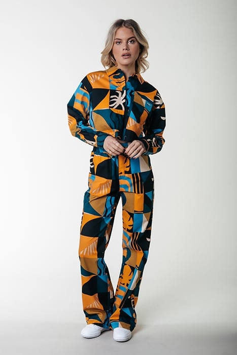 MELODY BIG SCENERY STRAIGHT PANTS TANGERINE 1