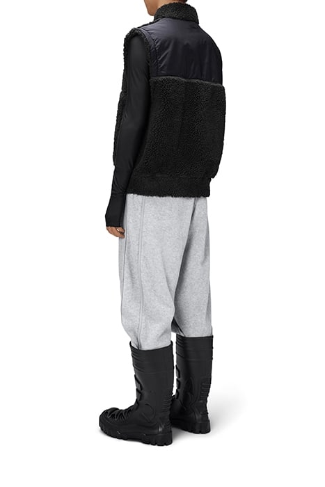 UNISEX KOFU FLEECE BOMBER VEST T1 BLACK 4