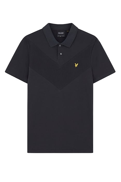 CHEVRON POLO SHIRT BLACK ICE 4