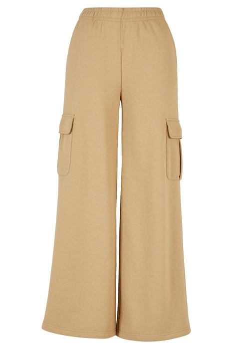 LADIES HIGHWAIST WIDE LEG CARGO TERRY PANTS UNIONBEIGE 4