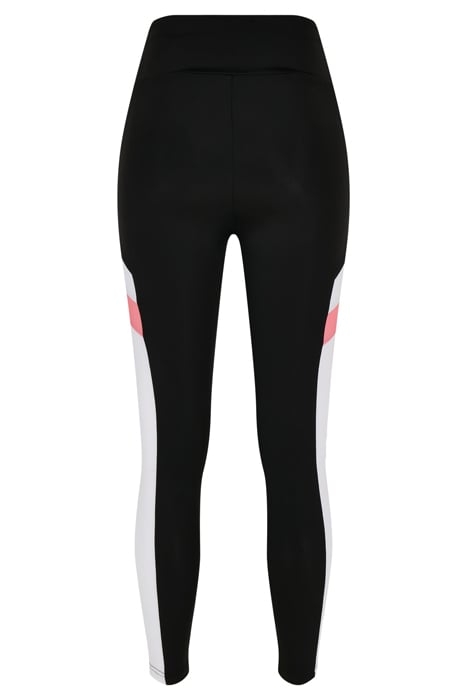 LADIES STARTER HIGHWAIST SPORTS LEGGINGS BLK/WHT/PNKGRPFRT 4