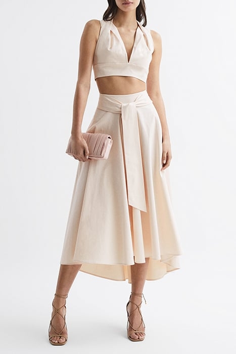 REBECCA-PLEAT SHOULDER CR NUDE 2