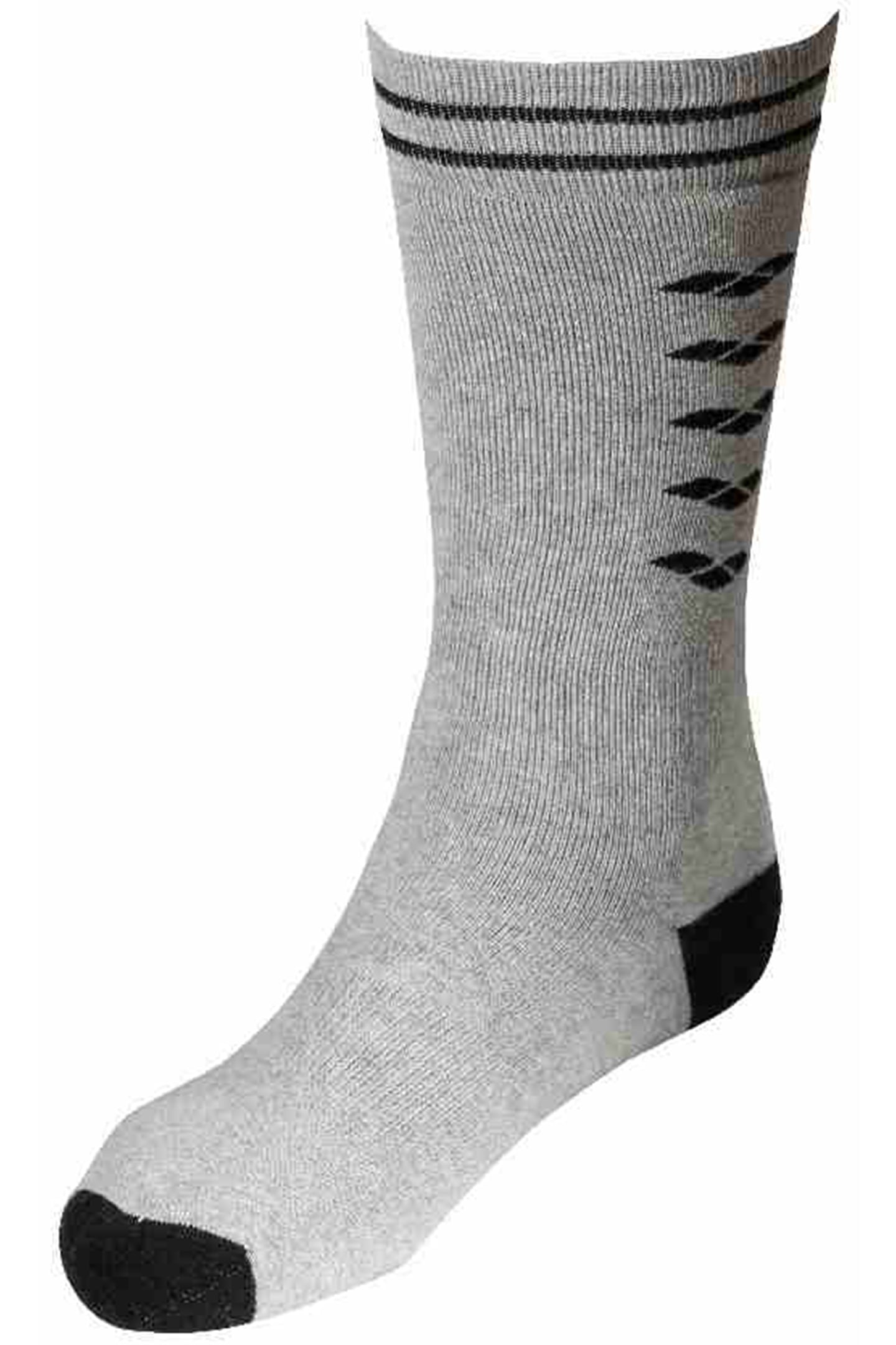 UNISEX ICONS SOCKS MEDIUM GREY MELANGE-BLACK 2