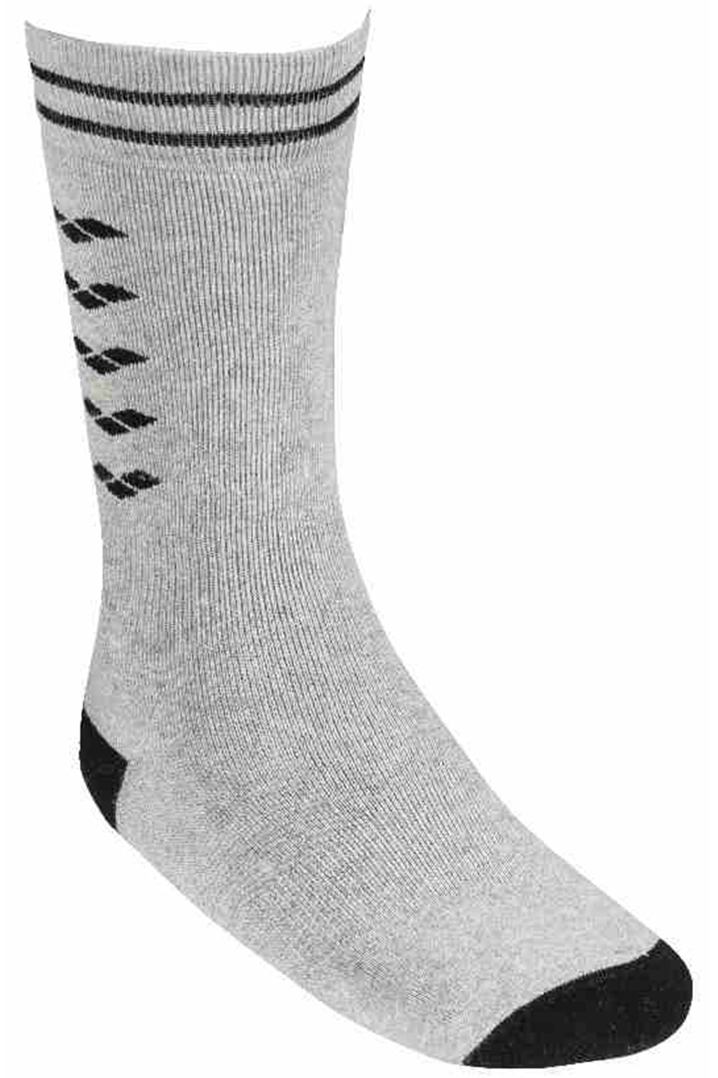 UNISEX ICONS SOCKS MEDIUM GREY MELANGE-BLACK 1