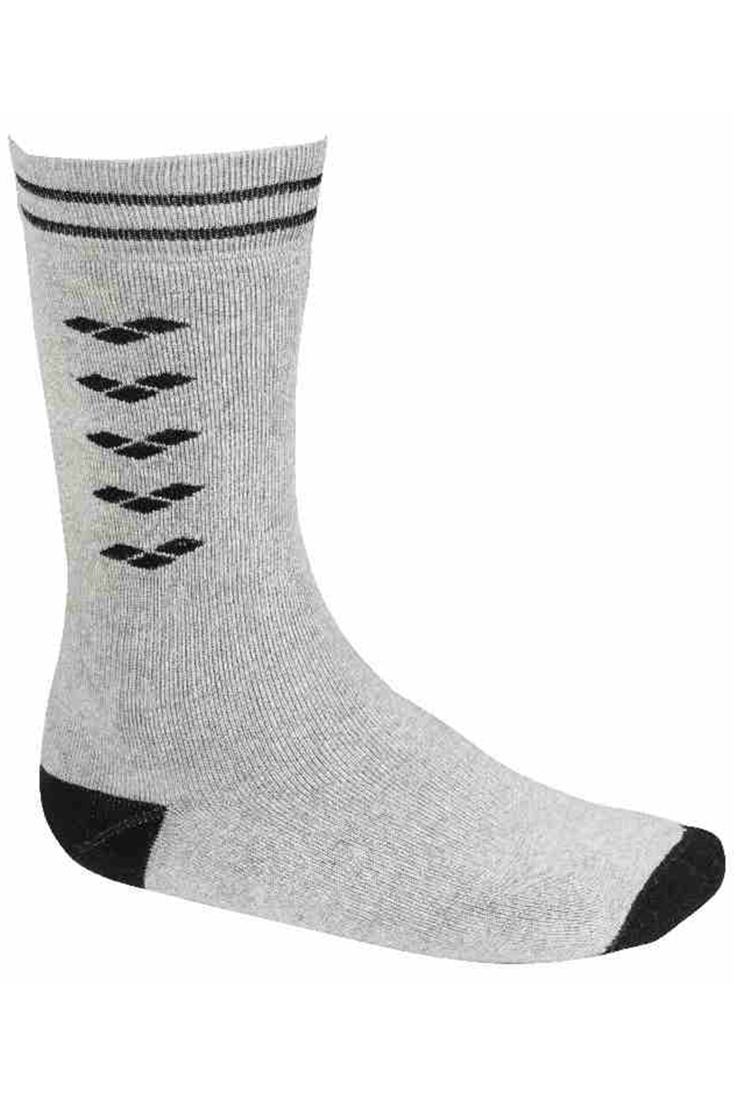 UNISEX ICONS SOCKS MEDIUM GREY MELANGE-BLACK 3