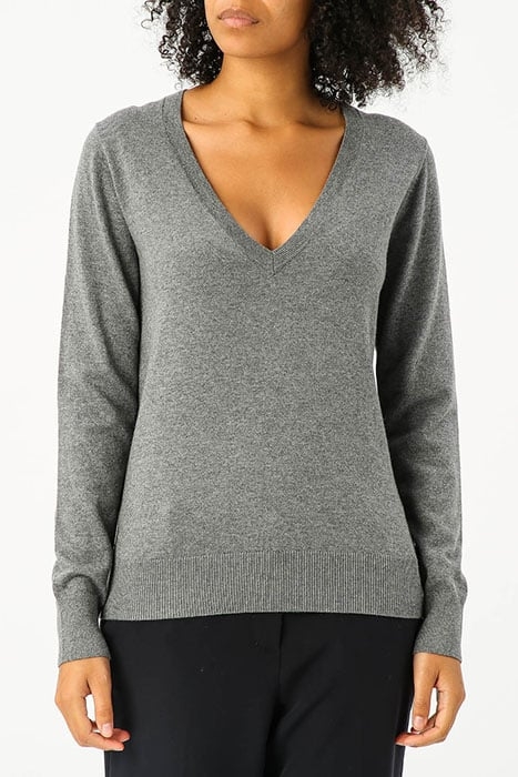BASIC V-NECK SWEAT LS 1