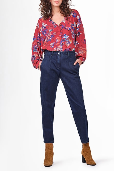 TROUSERS WOVEN LONG 24001714 DARK BLUE DENIM 2