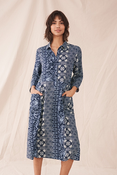 ROSIE LINEN SHIRT DRE BLUE 2