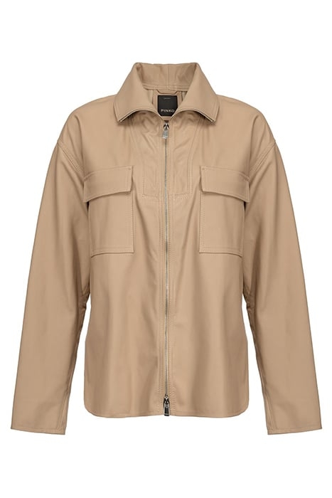 CAPRI GIUBBINO PELLE ULTRALIGH PARCHMENT BEIGE 6