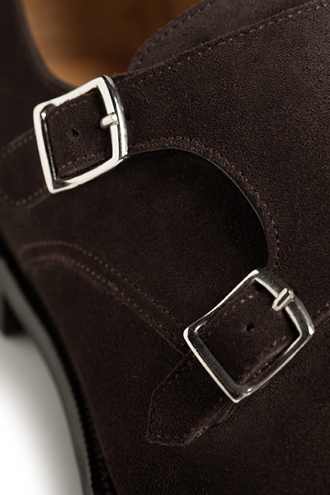 Dark Brown Double Monk Strap 6