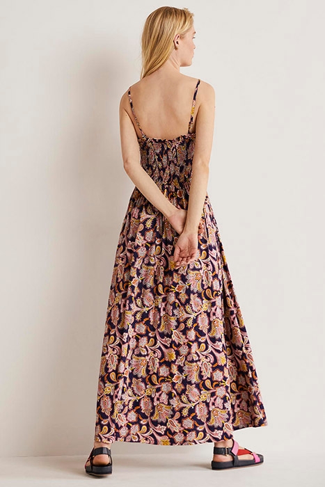 STRAPLESS JERSEY MAXI DRESS NAV 2