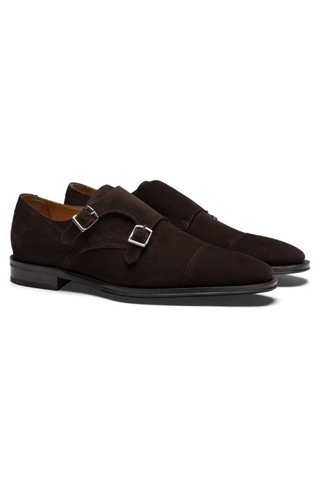 Dark Brown Double Monk Strap 2