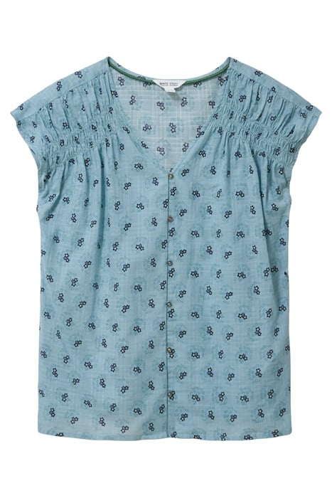 RAE COTTON VEST TEAL 3