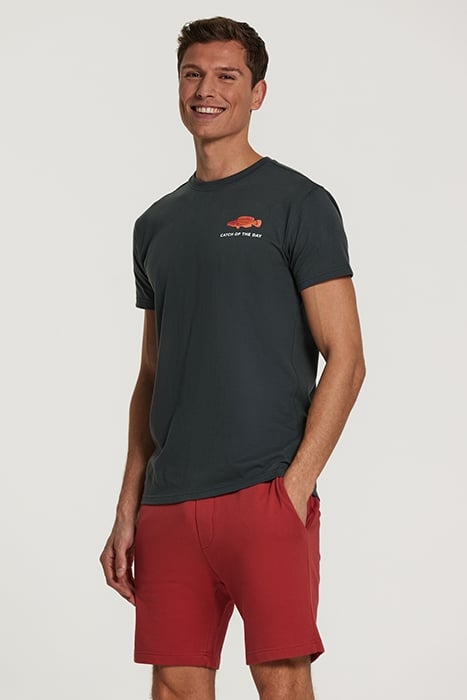 MEN SWEAT SHORTS SOLID STEVE TANDORI SPICE BROWN 4