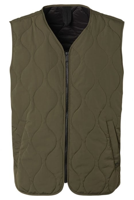 GILET PADDED FULL ZIPPER ARMY 4