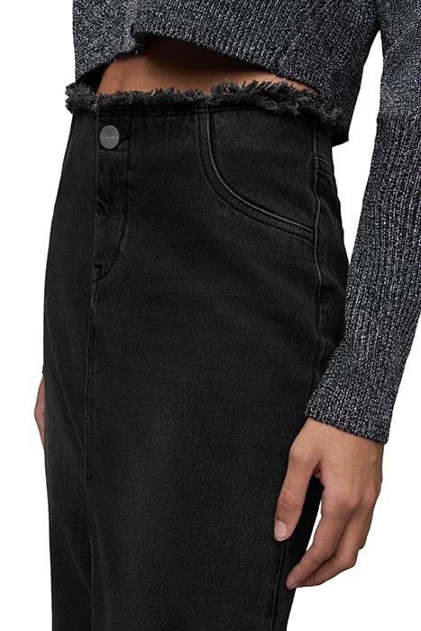 CYRA MAXI SKIRT WASHED BLACK 6