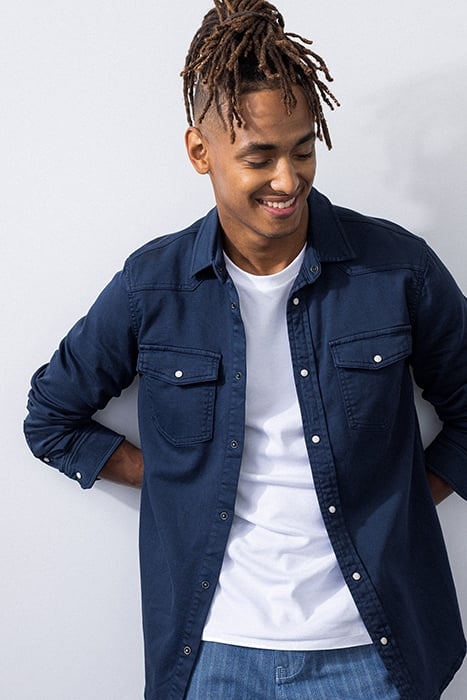 5-POCKET MID WAIST BLUE 5