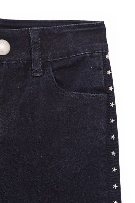 GIRLS’ RAW WATERLESS SKINNY JEANS WITH STUDDED STARS 3