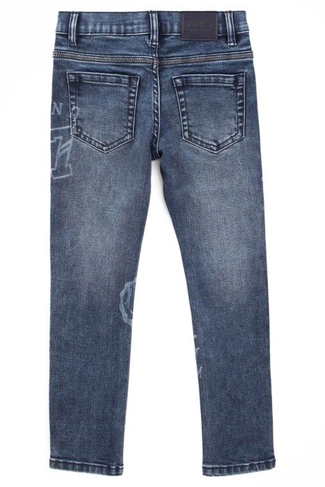 BOYS’ BLUE SLIM JEANS WITH PRINT 2