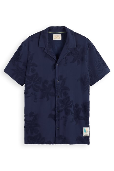 TERRY JACQUARD SHORT SLEEVE SH NAVY BLUE 4