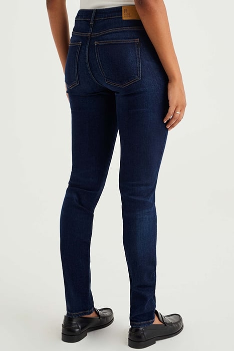 5-POCKET MID WAIST DARK BLUE 2