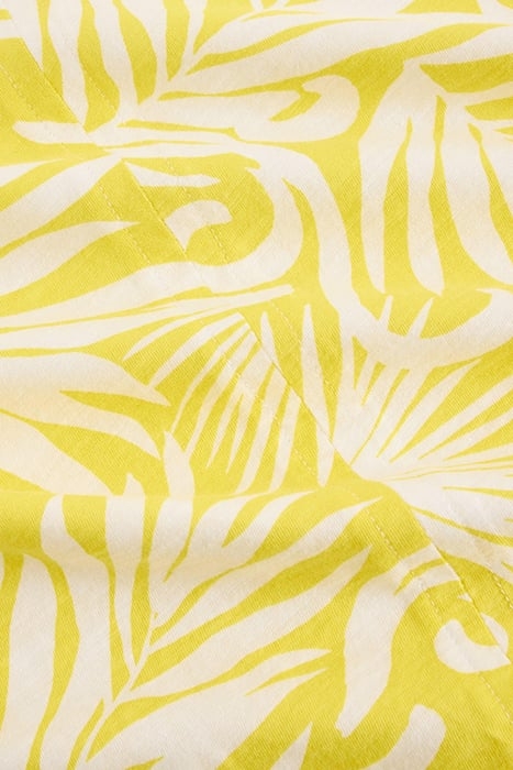 NELLY NOTCH NECK TEE YELLOW PRINTED 4