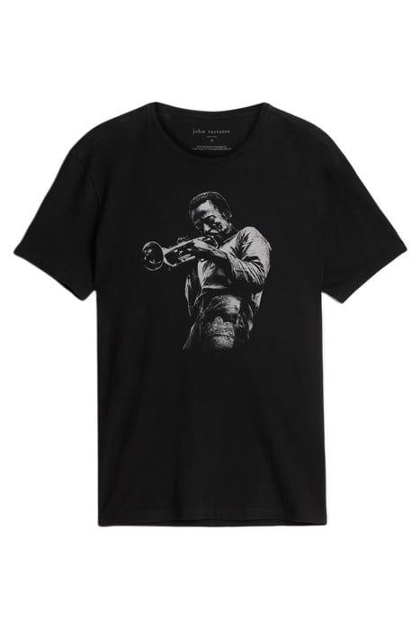 SS CREW TEE - MILES DAVIS BLACK 2