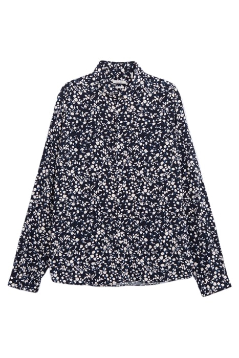 NAVY LENZING™ ECOVERO™ FLOWERY SLIM SHIRT 4