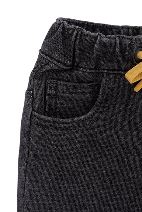 BABY BOYS’ GREY KNIT TROUSERS WITH YELLOW TIES 4