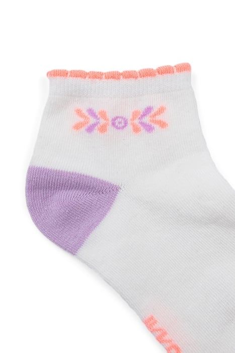 GIRLS’ LILAC AND WHITE SHORT SOCKS 4