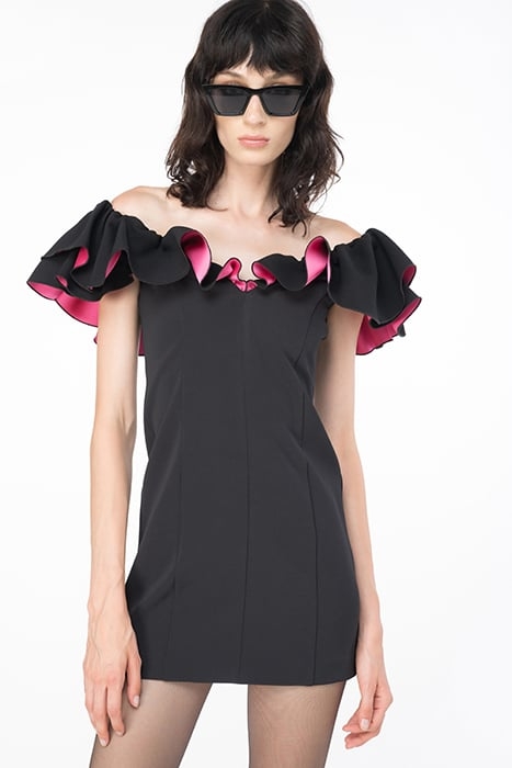 CONO DRESS BLACK/PINK 1