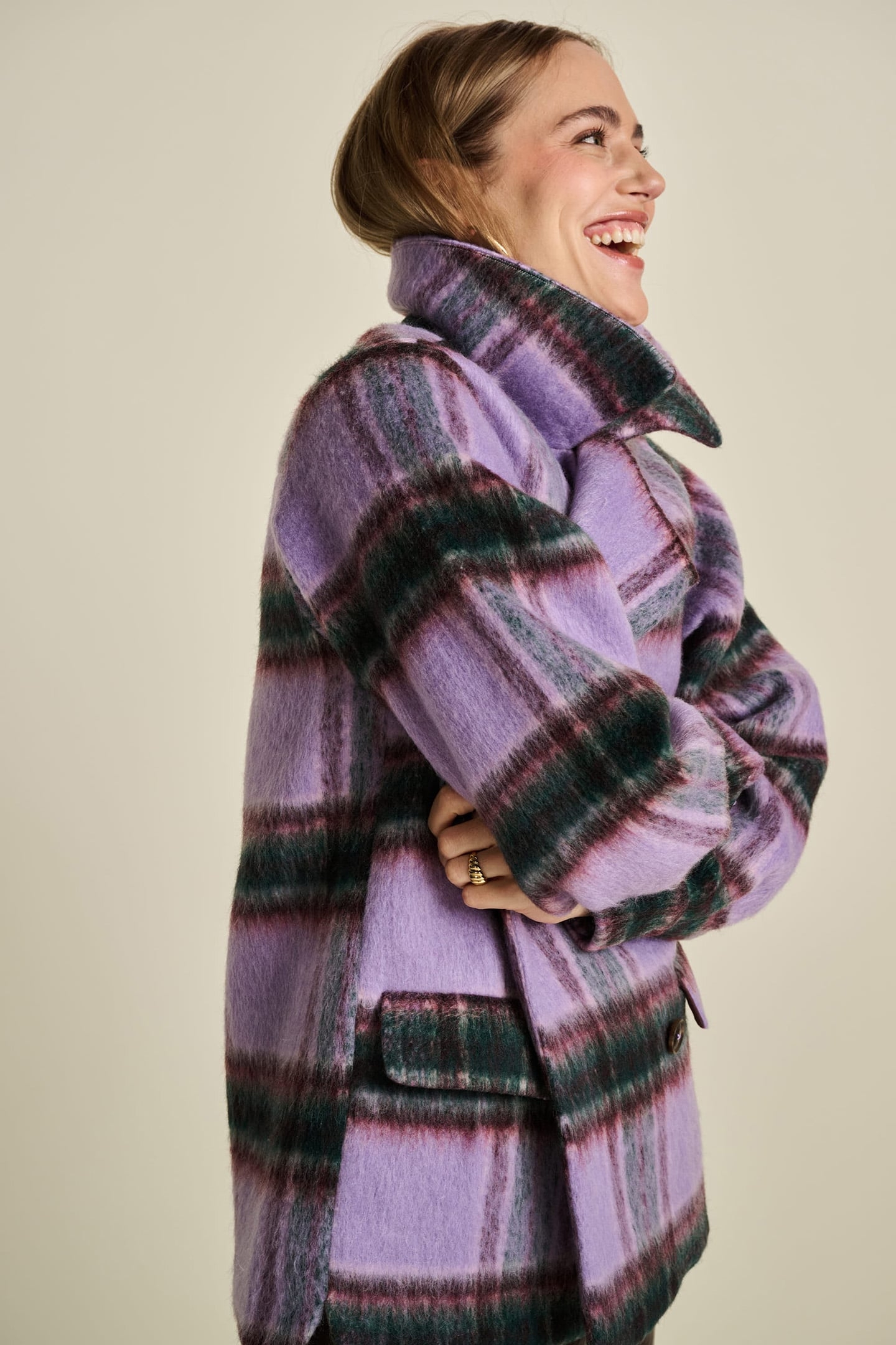 COAT - CHECKS LAVENDER 5