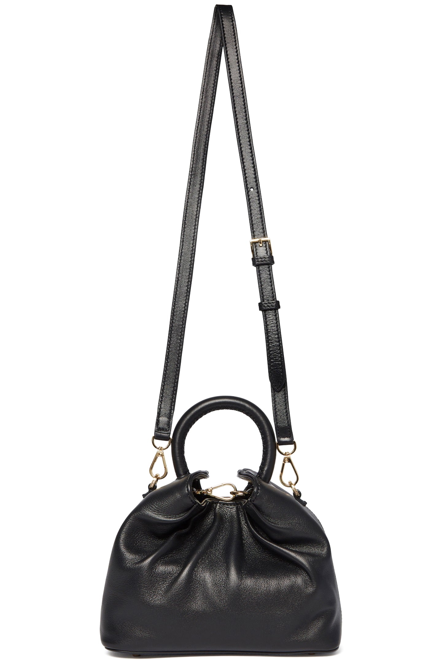 SMALL DUMPLING LEATHER BLACK 2