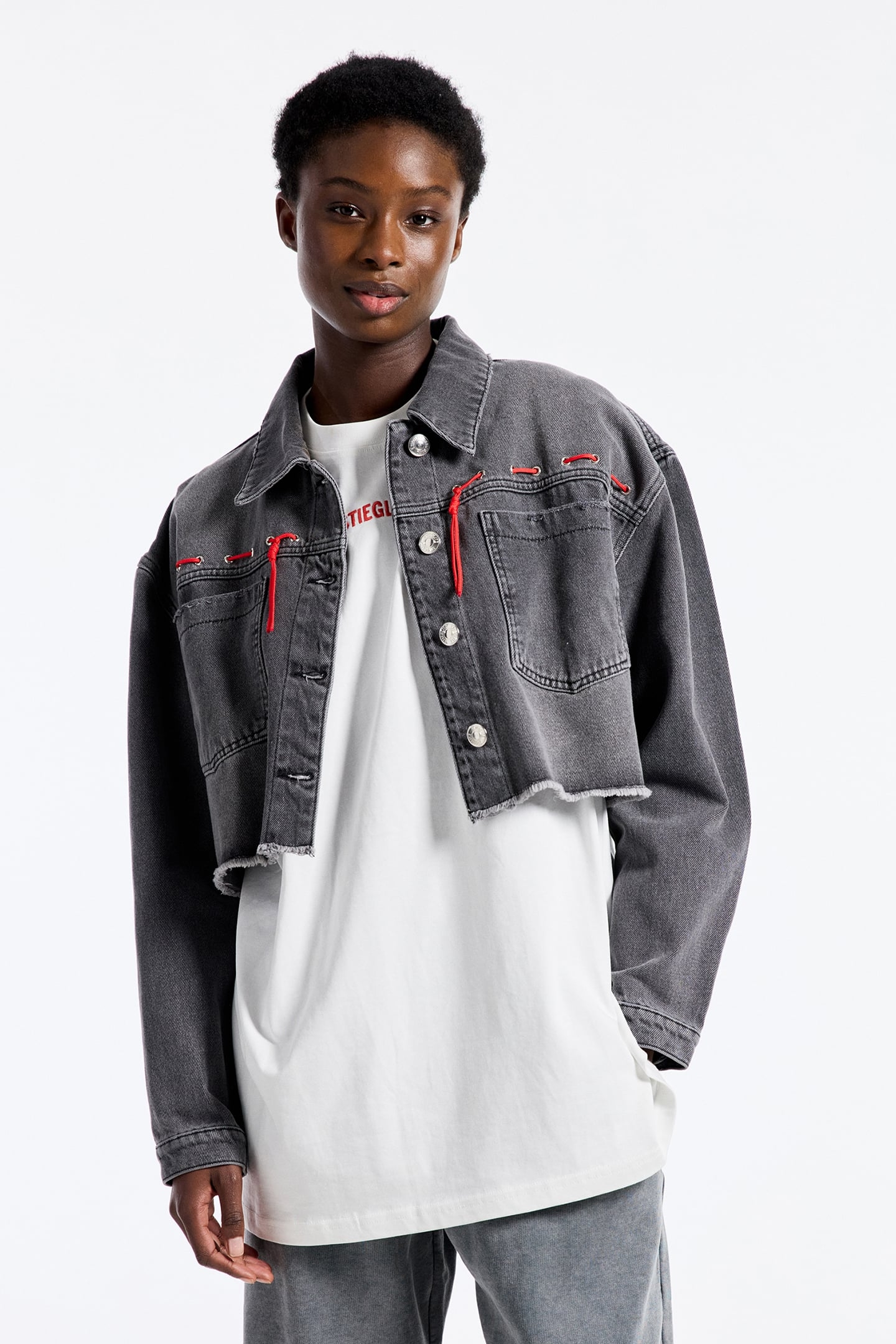 JOLIE CROPPED JACKET BLACK 1