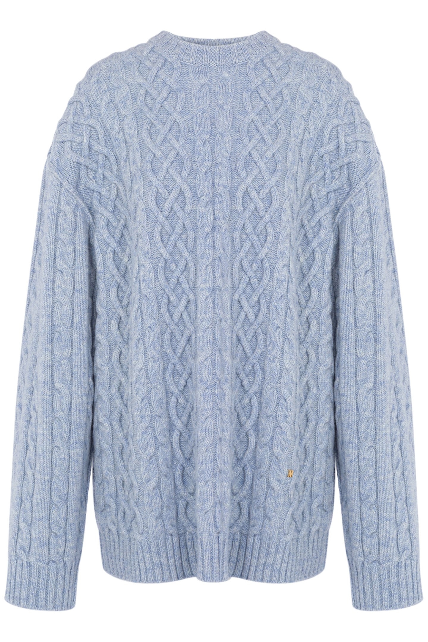 GOLDEN M SHETLAND OVERSIZED PULLOVER BLUE 3