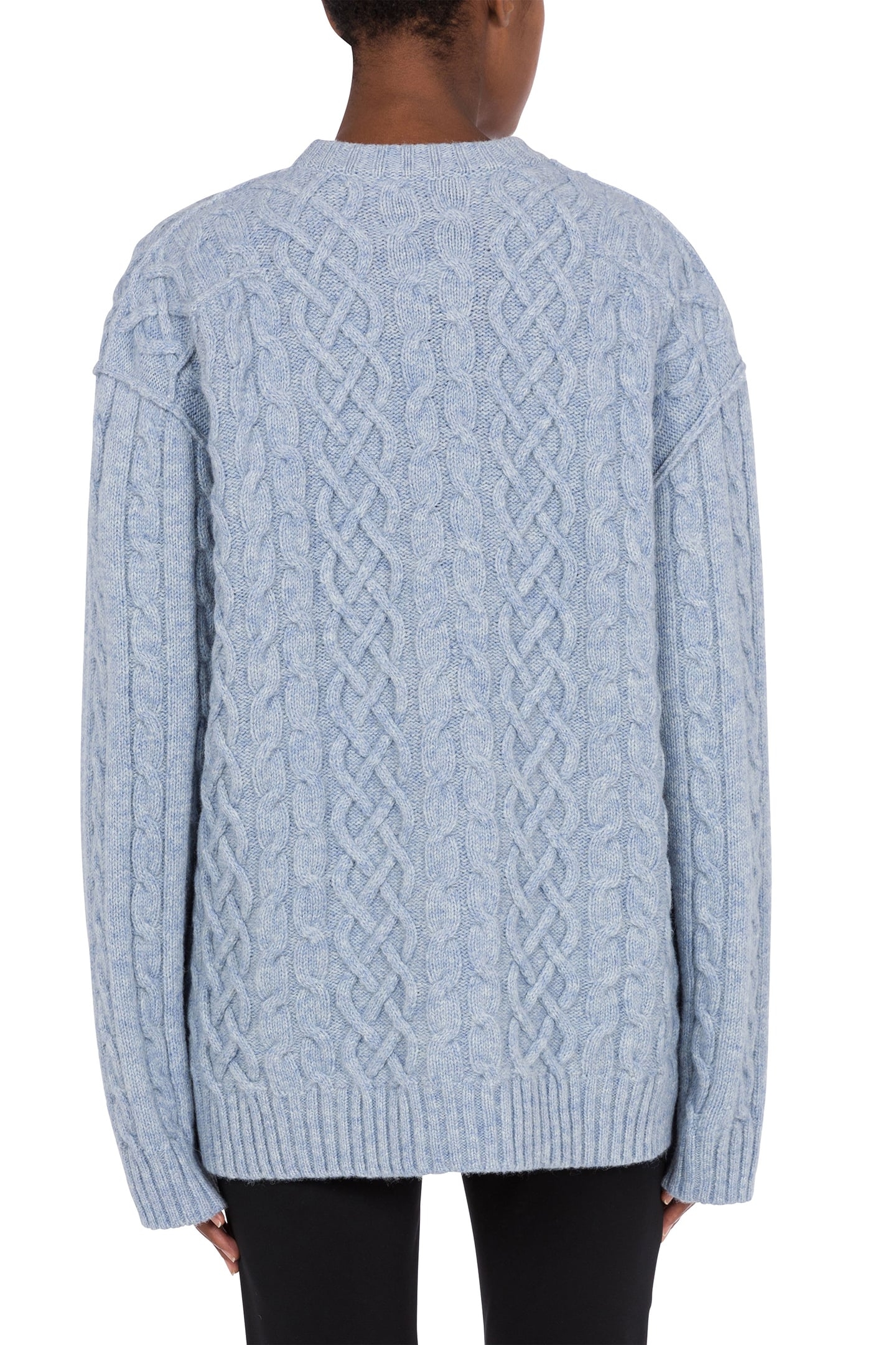 GOLDEN M SHETLAND OVERSIZED PULLOVER BLUE 2